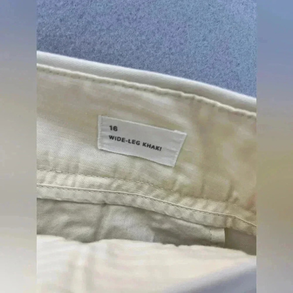 Gap high rise pleated wide leg khaki pants trouser pockets front and back 🩷 - Picture 8 of 12